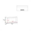 Pemberly Row Two Door Kitchen Wall Cabinet 39.3in Wide in White