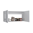 Pemberly Row Two Door Kitchen Wall Cabinet 39.3in Wide in White