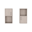 Pemberly Row Bathroom Medicine Cabinet with 4 Shelves in Beige
