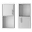 Pemberly Row Bathroom Medicine Cabinet with 4 Shelves in White