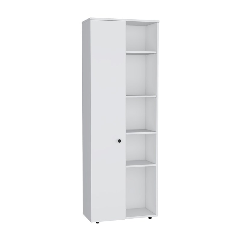 Pemberly Row Multistorage 10 Compartment Kitchen Pantry in White