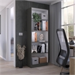 Pemberly Row 4 Shelf Storage Bookcase 71in Tall in Multi-Color
