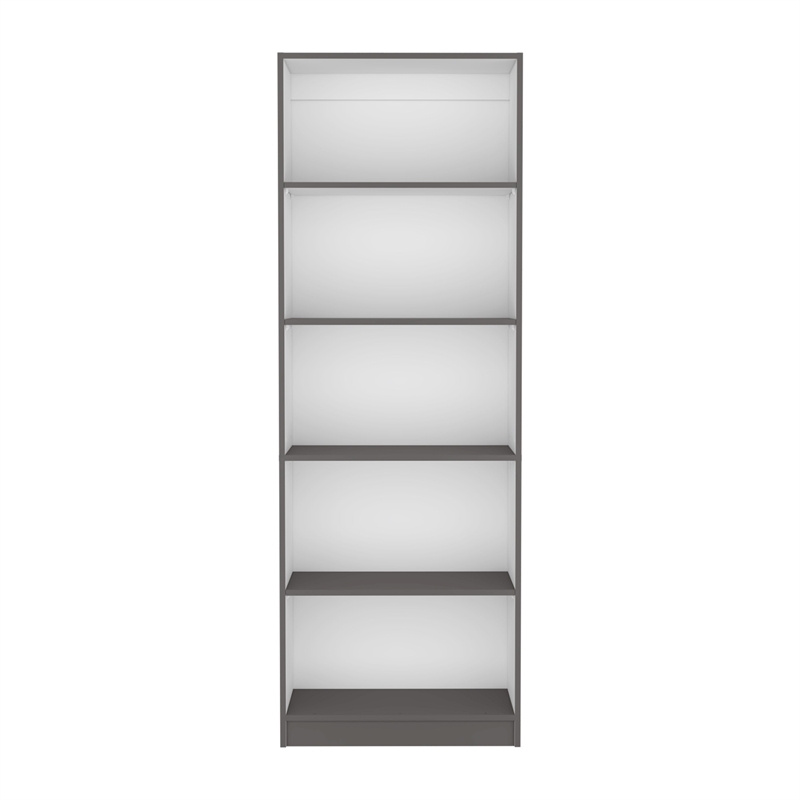 Pemberly Row 4 Shelf Storage Bookcase 71in Tall in Multi-Color