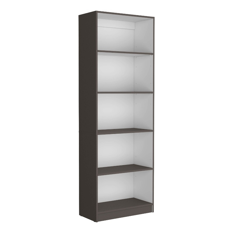 Pemberly Row 4 Shelf Storage Bookcase 71in Tall in Multi-Color