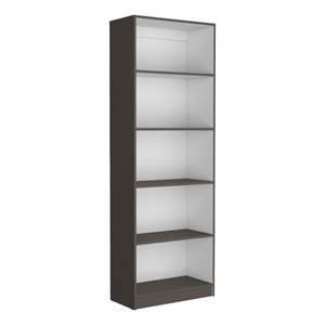 Pemberly Row 4 Shelf Storage Bookcase 71in Tall in Multi-Color
