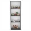 Pemberly Row Bookcase with 4 Shelves 71in Tall in Multi-Color