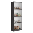 Pemberly Row Bookcase with 4 Shelves 71in Tall in Multi-Color