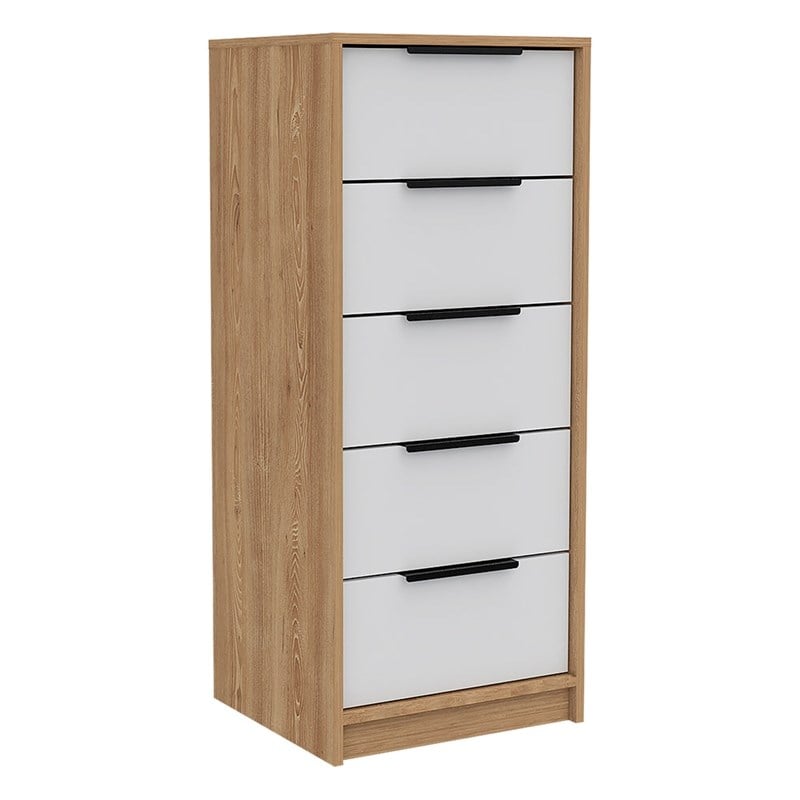 Pemberly Row 2 Piece Bedroom Set 2 Drawer Dressers in Multi-Color