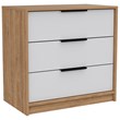 Pemberly Row 2 Piece Bedroom Set 2 Drawer Dressers in Multi-Color