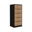 Pemberly Row 3 Piece Bedroom Set Dresser and 2 Nightstands in Multi-Color