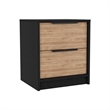 Pemberly Row 2 Piece Bedroom Set Dresser and Nightstand in Multi-Color
