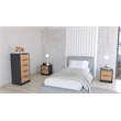 Pemberly Row 3 Piece Bedroom Set Dresser and 2 Nightstands in Multi-Color