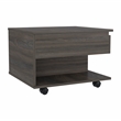 Pemberly Row 2 Piece Bar Cart and Lift Top Coffee Table Set in Brown