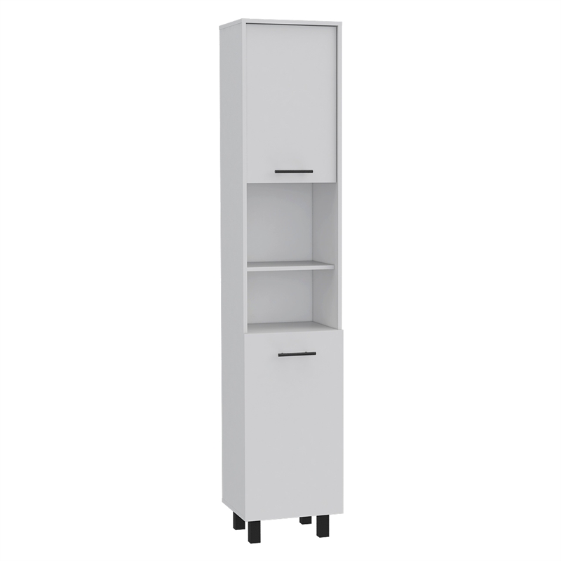 Pemberly Row 2 Piece Kitchen Set Island and Pantry in Multi-Color