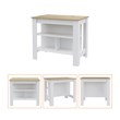 Pemberly Row 2 Piece Kitchen Set Island and Pantry in Multi-Color