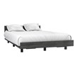 Pemberly Row Twin Bed Frame with Headboard 47in Wide in Gray