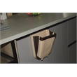Pemberly Row 1.6 Gallon Cabinet Door Mini Trash Can in Brown