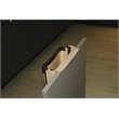Pemberly Row 1.6 Gallon Cabinet Door Mini Trash Can in Brown