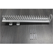 Pemberly Row Pull Out Closet Tie and Belt Rack 21 Hooks in Gray