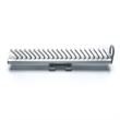 Pemberly Row Pull Out Closet Tie and Belt Rack 21 Hooks in Gray