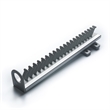 Pemberly Row Pull Out Closet Tie and Belt Rack 21 Hooks in Gray