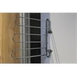 Pemberly Row Wall Mounted Closet Tie Rack with 6 Hooks in Silver
