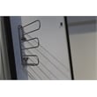 Pemberly Row Wall Mounted Closet Tie Rack with 6 Hooks in Silver