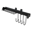 Pemberly Row Pull Out Belt and Tie Rack 11 Positions in Black