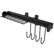 Pemberly Row Pull Out Belt and Tie Rack 11 Positions in Black