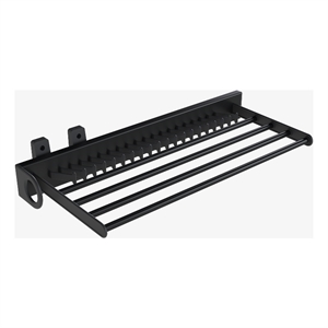 Pemberly Row Pull Out Trouser and Tie Rack 14 Hooks in Black