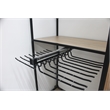 Pemberly Row Pull Out Steel Closet Trousers Rack 18 Arms in Black