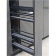 Pemberly Row 3 Tier Pull Out Kitchen Spice Rack Organizer in Gray