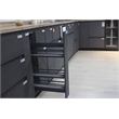 Pemberly Row 3 Tier Pull Out Kitchen Spice Rack Organizer in Gray