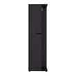 Pemberly Row Tall Storage Broom Cabinet with 2 Doors in White