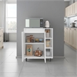Pemberly Row Microwave Sideboard Cabinet with Storage in White