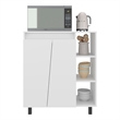 Pemberly Row Microwave Sideboard Cabinet with Storage in White