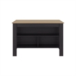 Pemberly Row Wide Kitchen Island with Prep Table in Multi-Color