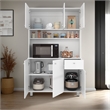 Pemberly Row 6 Door Multi Functional Pantry Cabinet in White