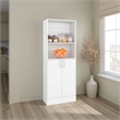 Pemberly Row Multipurpose 2 Door Storage Pantry Cabinet in White