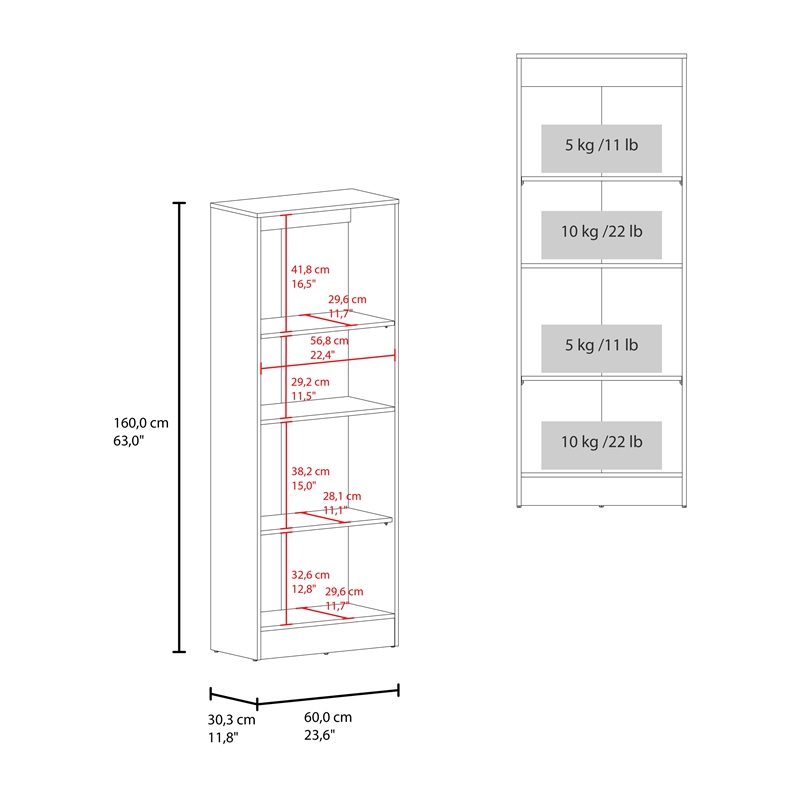 Pemberly Row Multipurpose 2 Door Storage Pantry Cabinet in White