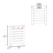 Pemberly Row Radiator Cover Cabinet with Slatted Panel 48in in Beige