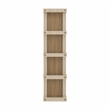 Pemberly Row 5 Tier Wall Mounted Bathroom Towel Rack in Natural Oak