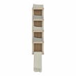 Pemberly Row 5 Tier Wall Mounted Bathroom Towel Rack in Natural Oak