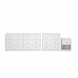 Pemberly Row White 3-Piece Bedroom Set in Engineered Wood