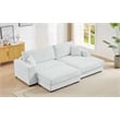 Pemberly Row Modular Sectional Sofa with Right-Facing Chaise in Light Gray