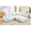 Pemberly Row Modular Sectional Sofa with Right-Facing Chaise in Light Gray
