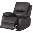 Pemberly Row Leather Power Lift Reclining Armchair Recliner in Brown