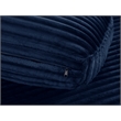 Pemberly Row 105-Inch Corduroy Chaise Sofa Bed Sleeper Lounge in Blue