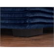 Pemberly Row 105-Inch Corduroy Chaise Sofa Bed Sleeper Lounge in Blue