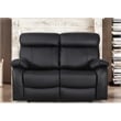 Pemberly Row Leather 3-Piece Power Recliner Sofa Set with USB in Black
